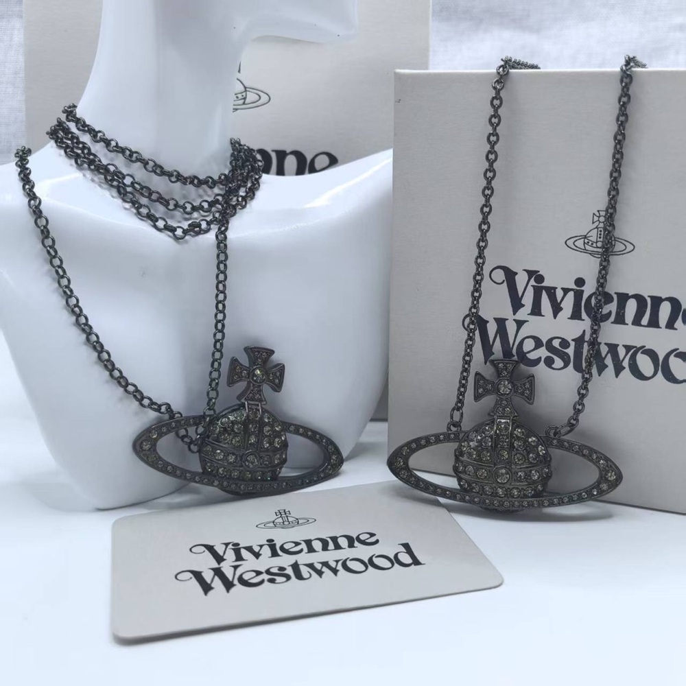 Vivienne Westwood Silver Orb Necklace